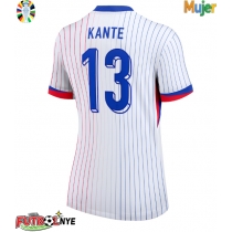 Camiseta Francia Kante #13 Visitante Equipación para mujer Eurocopa 2024 manga corta
